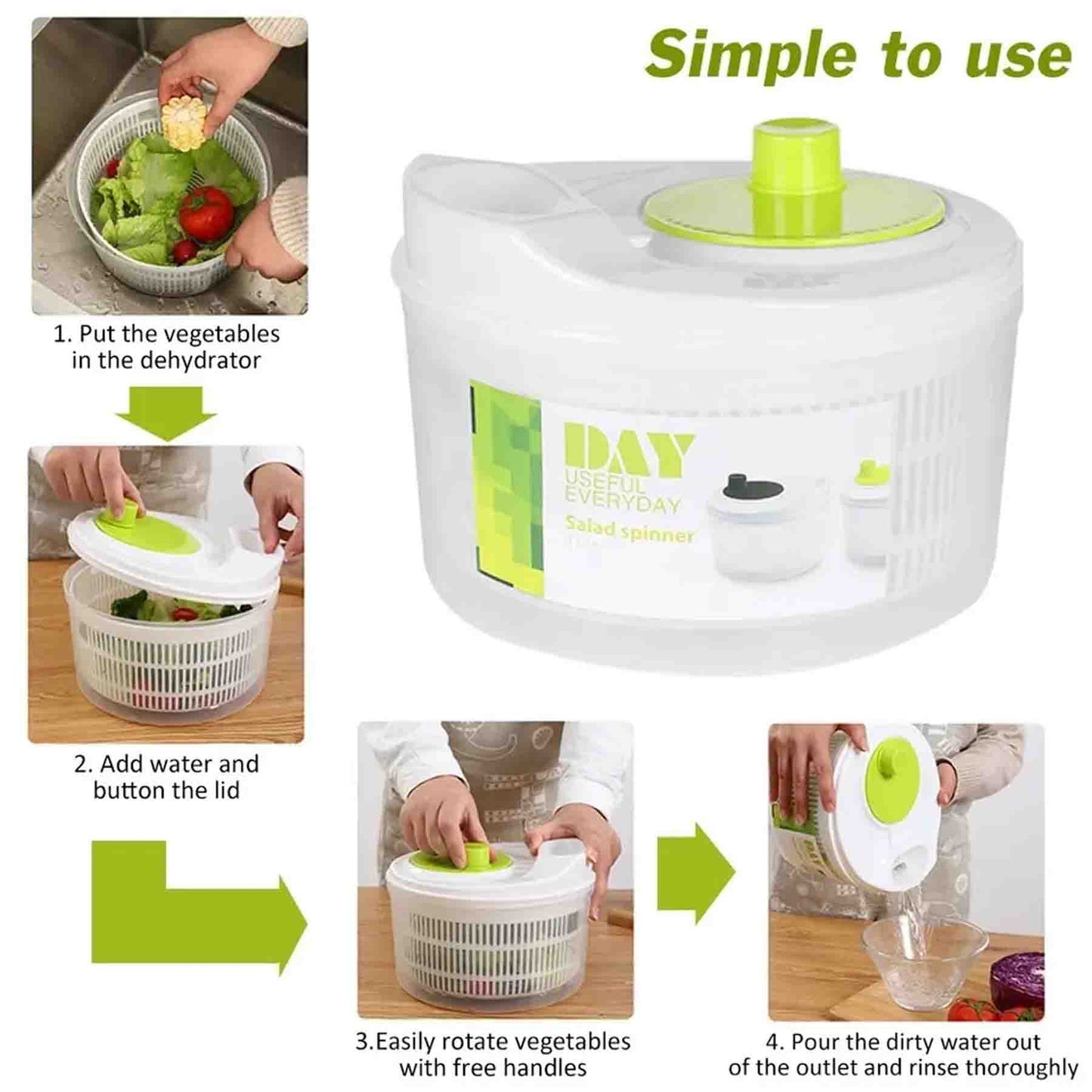 ⭐ Centrifuga Secador De Verduras